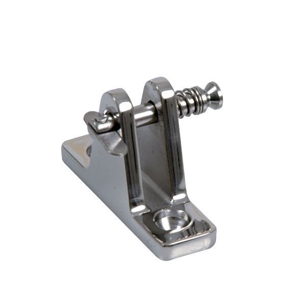 Bonnet fork cover bracket with hinged lock