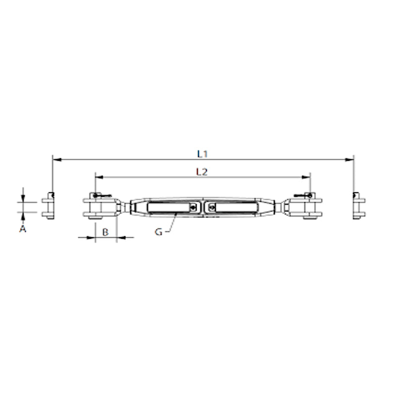 Miter screw Bronze G/G 1/2" 248/358mm 130012a