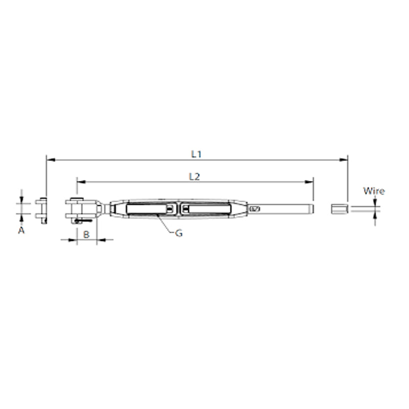 Vane screw Bronze GT 1/4''