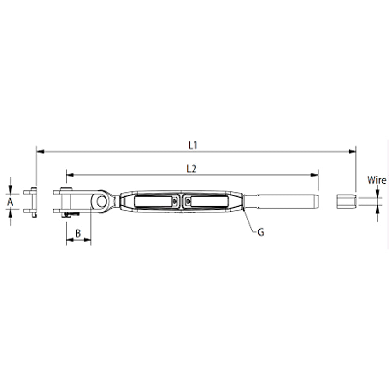 Vantskrue bronze UNF toggle/terminal BW