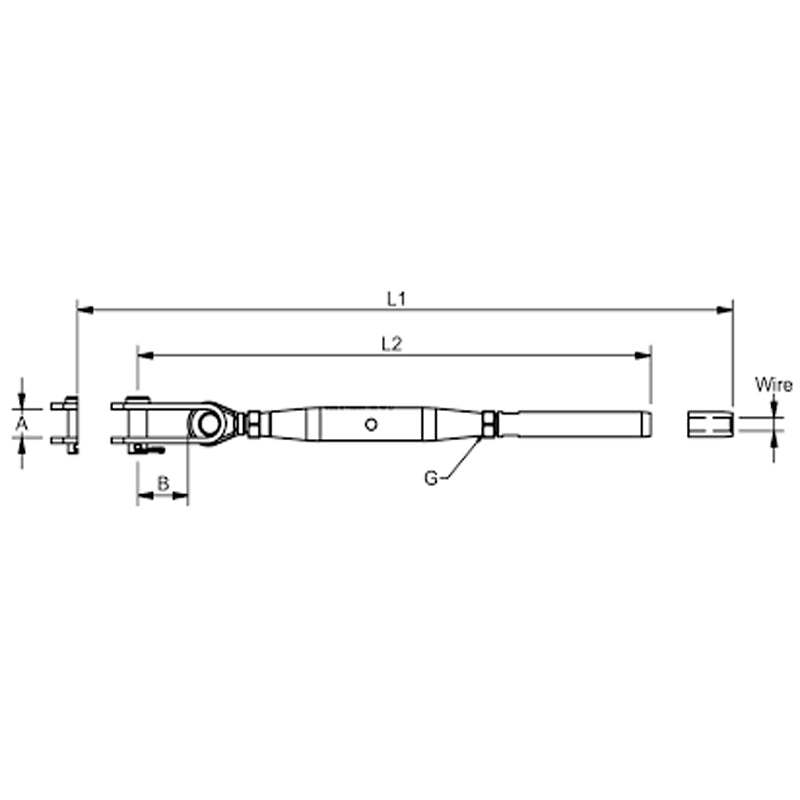 Socket screw 1/2'' 6.0 Togles/terminal