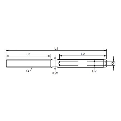Gewindeanschluss HF f/Handschuhschraube Gewinde M10 f/6 mm Draht 900610