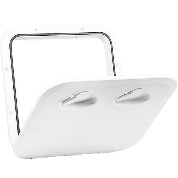 Hatch 375x370mm w/lock white