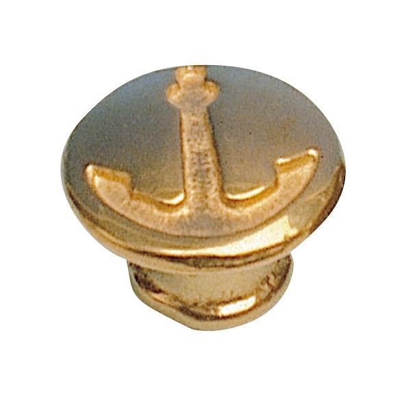 Knophåndtag messing