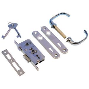 Door lock - built-in 42 x 94 x 12mm right complete