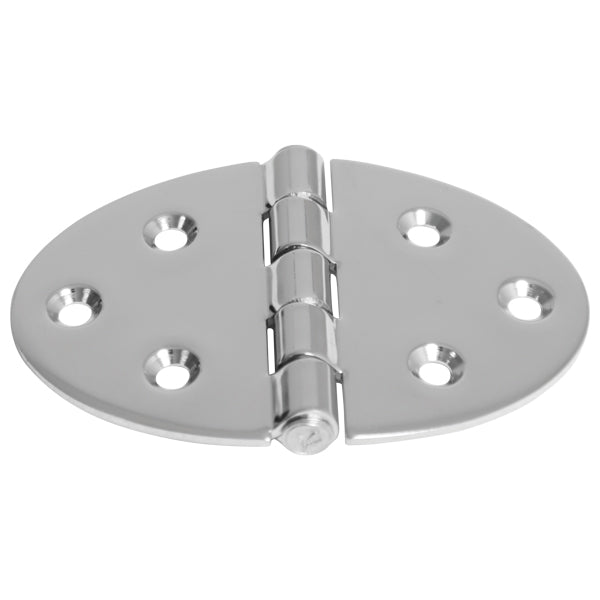 Hinge ellipse 90x62mm stainless