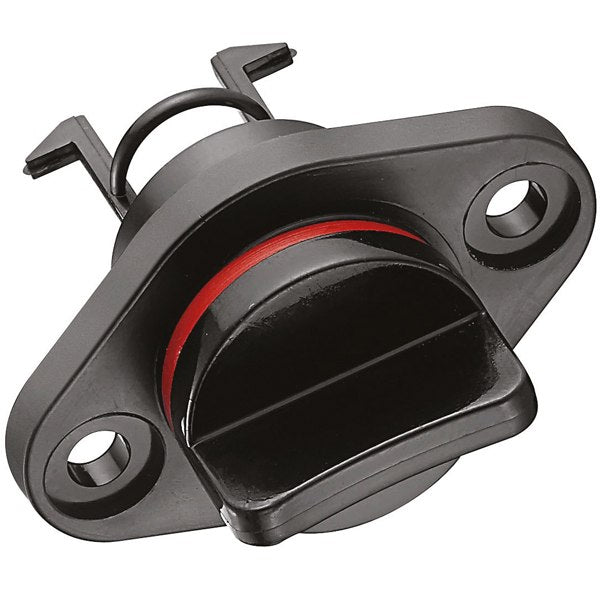 Bilge plug w/screw hole black