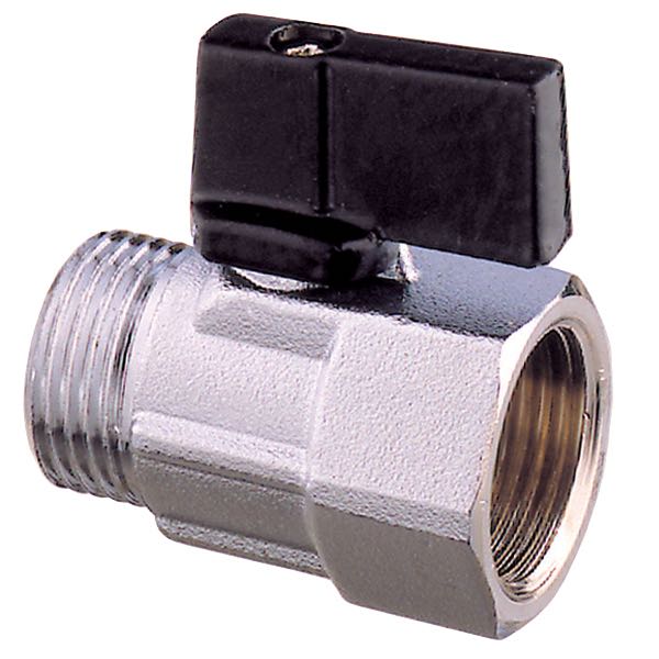 Kugleventil mini messing 1/2'' I/U