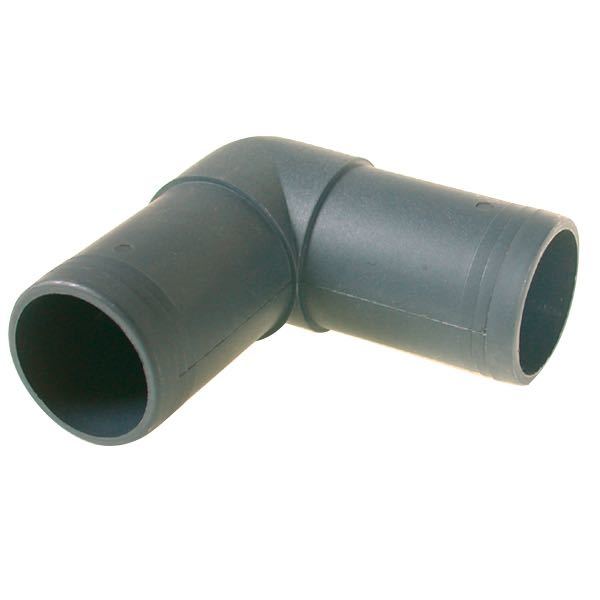 Hose adapter 90gr. bend 38mm