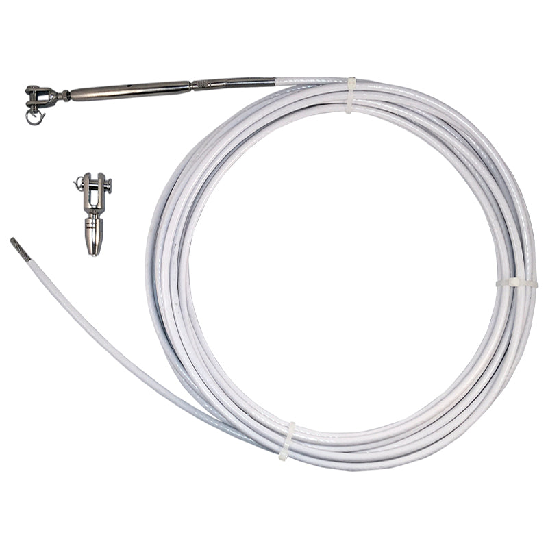 Search handrail kit 10 m Wire 7/7 rf roller-free fork and mounted with gauntlet screw