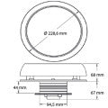 Marinco Day &amp; Night Solarventilator RF, 3"
