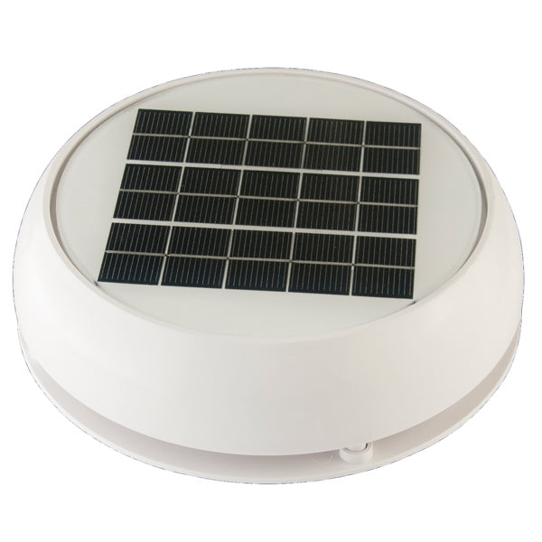 Marinco Day &amp; Night solar fan plastic white, 3"