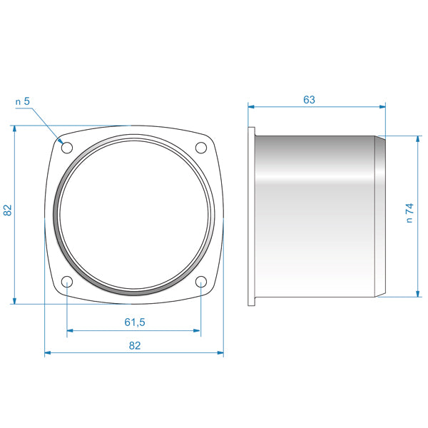 Hose nozzle for ventilation gill