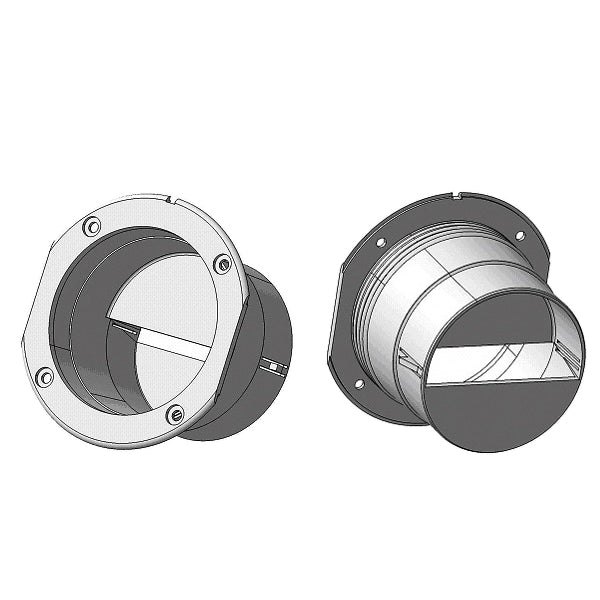 Ventilations slangestuts lige Ø 75mm