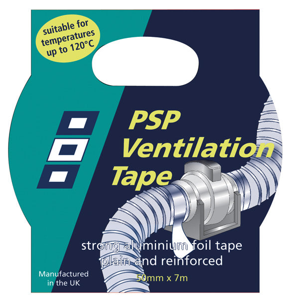 PSP alu. ventilation tape reinforced 50mm x 7m