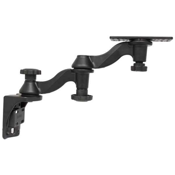 RAM Mounts double swingarm max10" units, vertical mounting