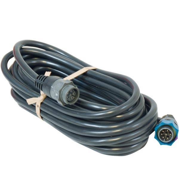 Transducer extension cable blue 7-P connector for Lowrance, 20 feet