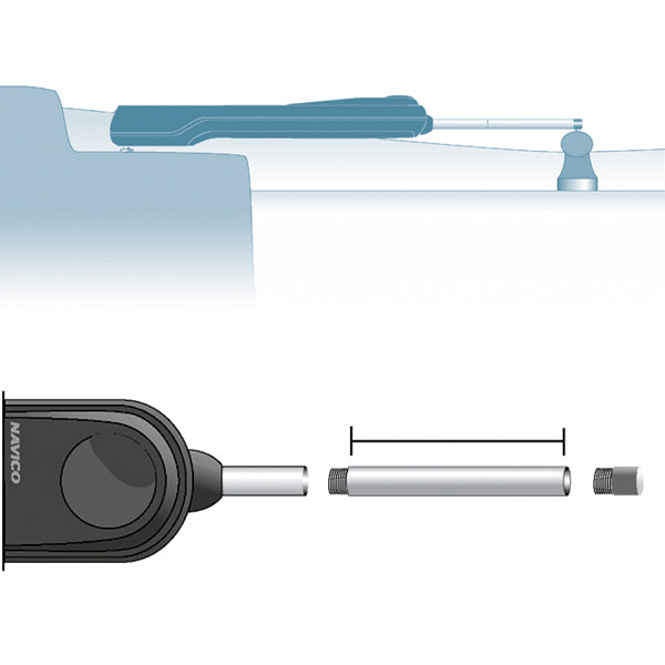 Simrad trykstangsforlænger