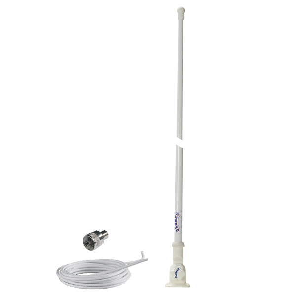 Glomex VHF antenne RA104, L:1m, 4,5m kabel og fod