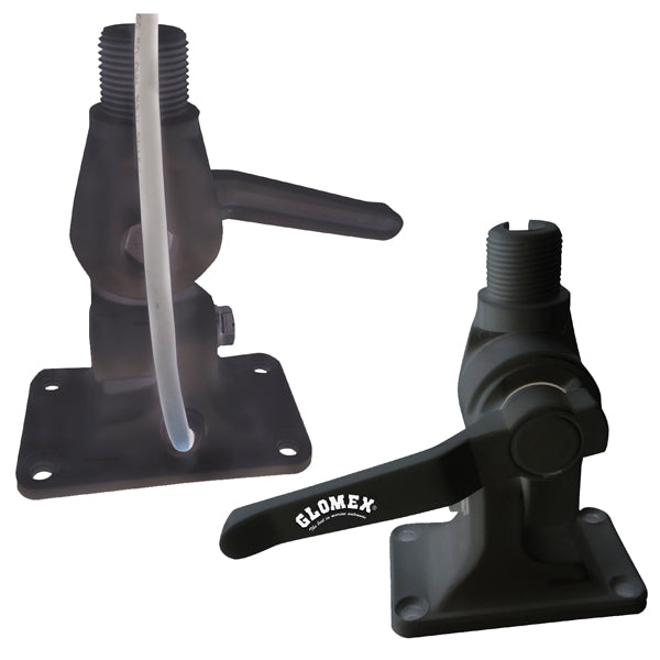 Glomex RA115 black nylon 4-way antenna rocker bracket