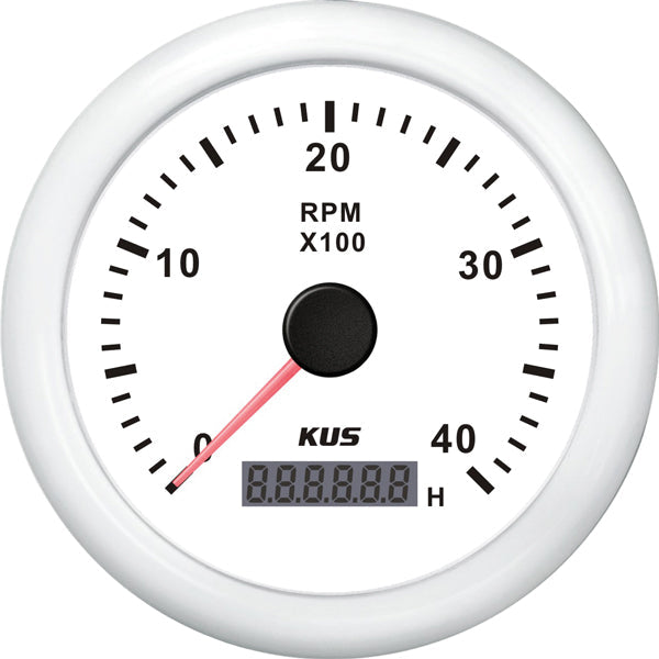 KUS Omdrejningstæller Diesel 0-4000 12/24