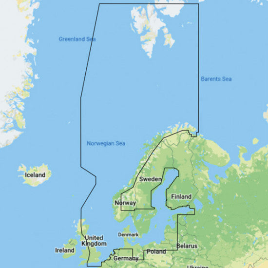 C-map Y050 Discover, Scandinavia "only with purchase of plotter"