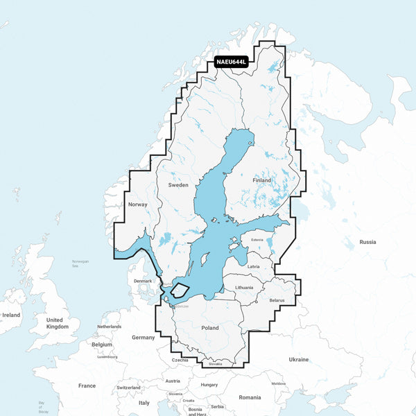 Navionics+ Large Sweden EU644L SD/Micro SD card