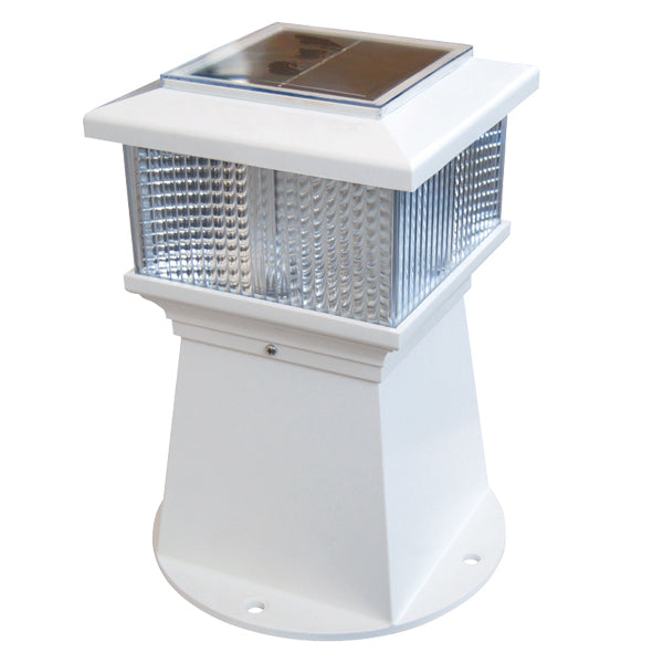 Dock Edge pillar bridge light LED w/solar cell