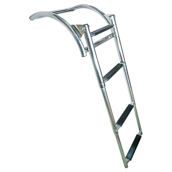Telescopic bathing ladder. 3 steps for inflatable boats