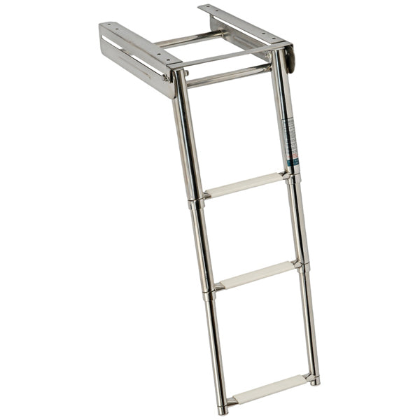 Bathing ladder stainless telescope 3 steps L.700