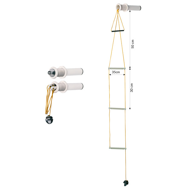Safety ladder flush mounted