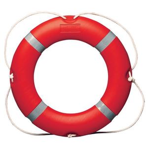 Lifebuoy orange exterior Ø75cm 2.7 kg SOLAS approved