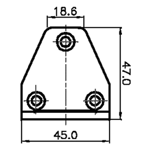 Badestige til platform 4 trin b-220mm l615-1200mm d-240mm