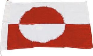 Flag grønland 75cm syet