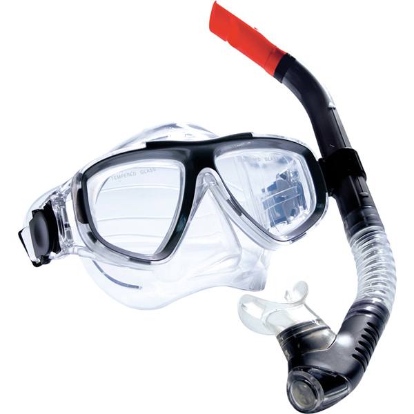 Diving set adult mask &amp; snorkel black