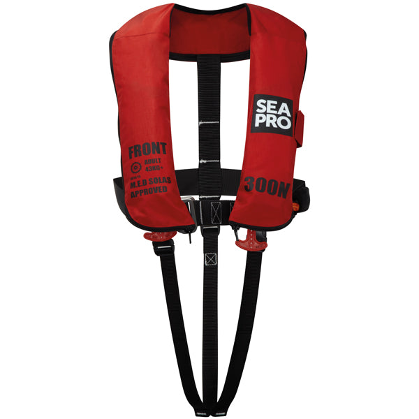 Seapro 300n solas vest red med harness, HR