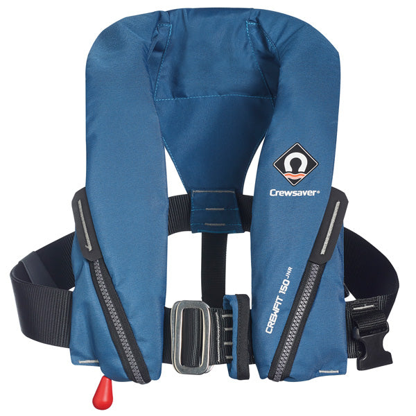 Crewsaver Crewfit 150N Junior, blue with soft loop D-ring