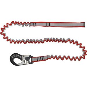 Erreti lifeline 2m 25mm with black alu. safety hook 15kn