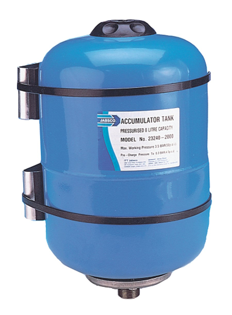 Jabsco accumulator tank 8l 3/4" thread