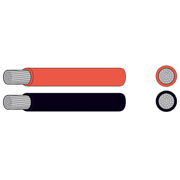1852 professional marine cable tinned red 16mm2 10m