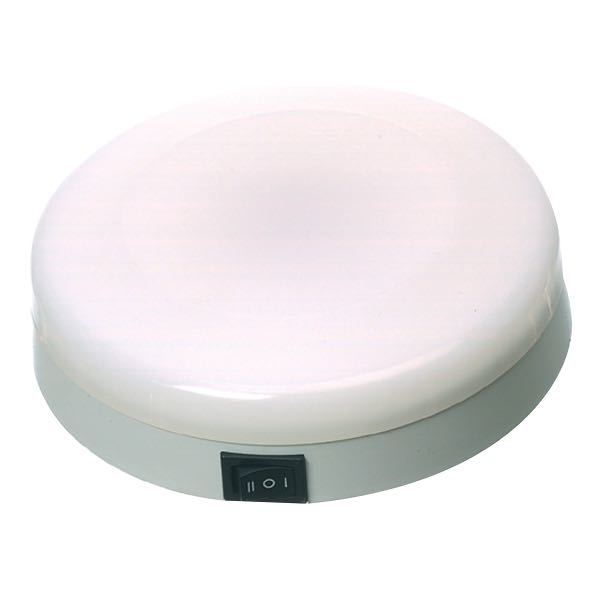 Kunststoff-Deckenleuchte 3 Pos. Ø 140mm 12V