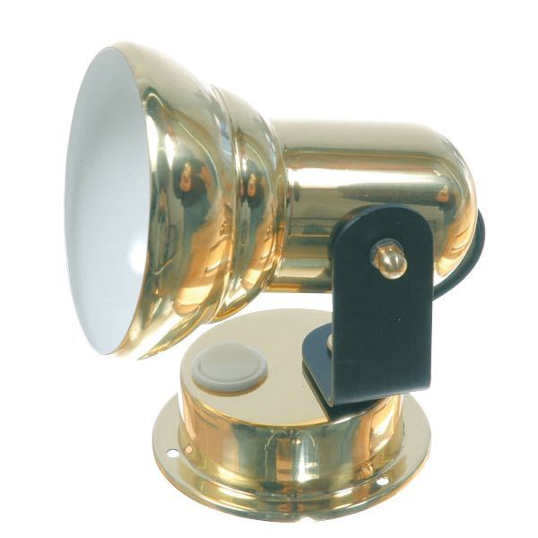 Bulkhead lamp lacquered brass