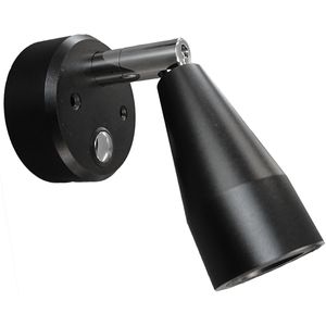 Casolux Mary Wall wall lamp alu. black 10-30v