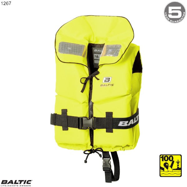 Split Front Børne redningsvest UV_Gul BALTIC 1267