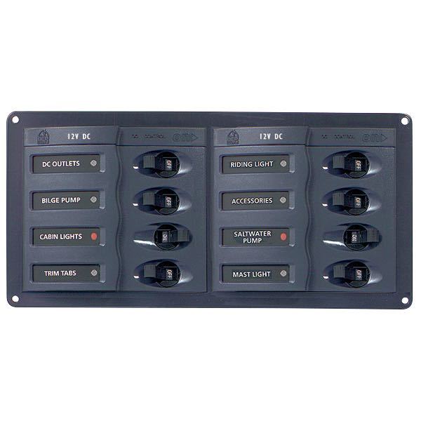 BEP lux strømpanel 8 kont.12V