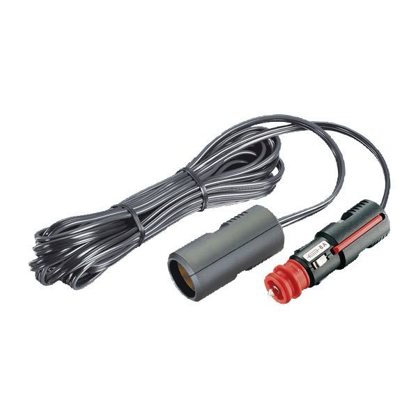 Universal plug 12/24V with 8 amp fuse, 4m cable and ext