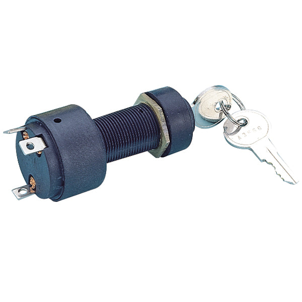 Ignition lock 3 positions with rubber and plastic housing