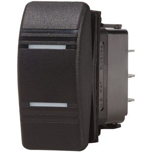 Blue Sea Systems waterproof switch Contura DPDT On-Off-On black