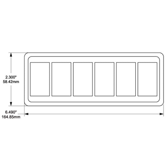 Blue Sea Systems Contura Mounting Panel