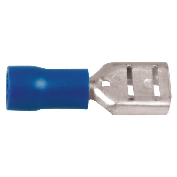 Flat connector female blue 6.4x0.8mm 10pcs